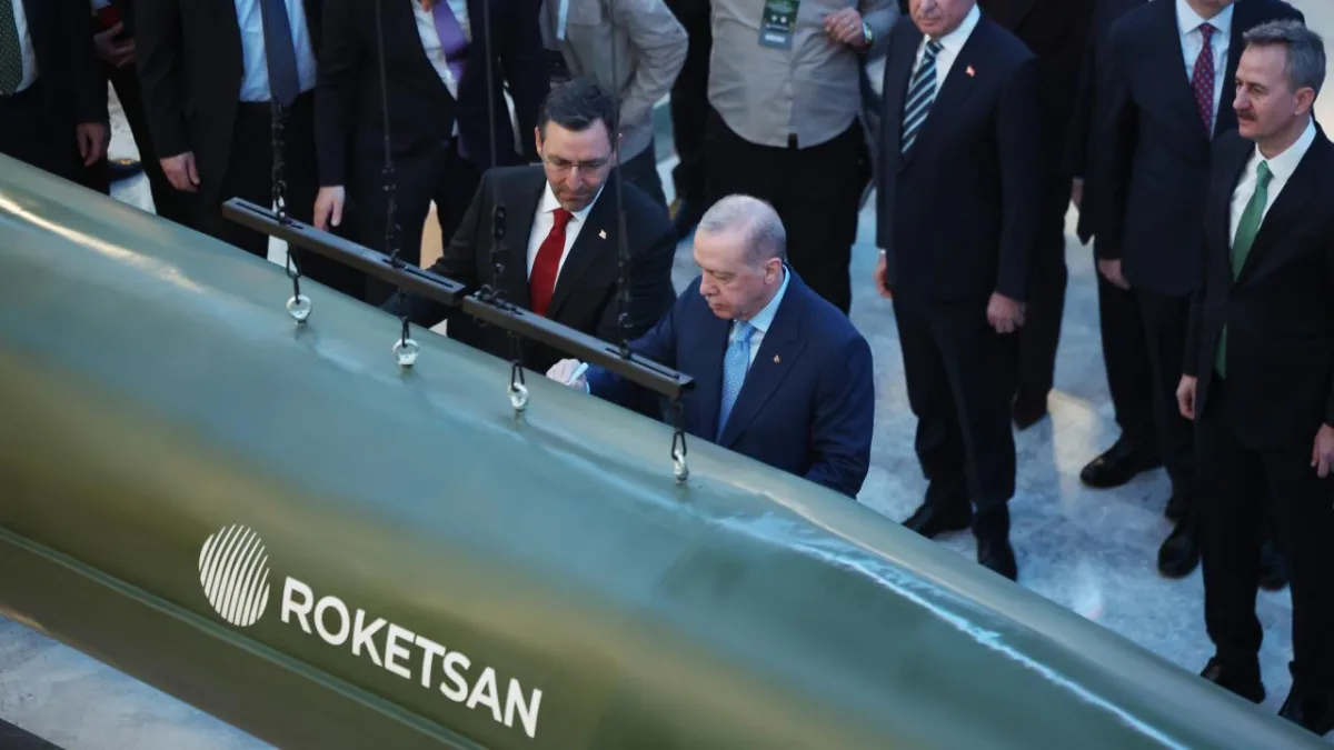 Cumhurbaşkanı Erdoğan, ROKETSAN'da Çelik Kubbe Sistemleri İçin Törende Bulundu